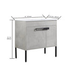 Meuble-lavabo de salle de bain 24 pouces/30 pouces/36 pouces avec évier autoportant/mural, ensemble d'évier en céramique avec étagère réglable