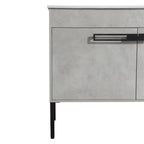 Meuble-lavabo de salle de bain 24 pouces/30 pouces/36 pouces avec évier autoportant/mural, ensemble d'évier en céramique avec étagère réglable