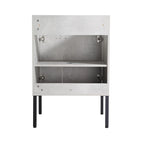 Meuble-lavabo de salle de bain 24 pouces/30 pouces/36 pouces avec évier autoportant/mural, ensemble d'évier en céramique avec étagère réglable