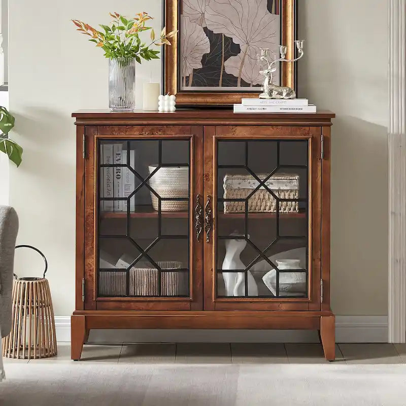 Bahut et buffets, Meuble de rangement d'appoint, console patinée pour entrée, salon, chambre, cuisine