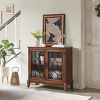 Bahut et buffets, Meuble de rangement d'appoint, console patinée pour entrée, salon, chambre, cuisine