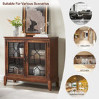 Bahut et buffets, Meuble de rangement d'appoint, console patinée pour entrée, salon, chambre, cuisine