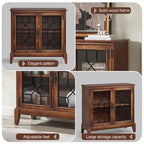 Bahut et buffets, Meuble de rangement d'appoint, console patinée pour entrée, salon, chambre, cuisine