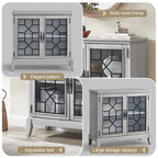 Bahut et buffets, Meuble de rangement d'appoint, console patinée pour entrée, salon, chambre, cuisine
