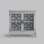 Bahut et buffets, Meuble de rangement d'appoint, console patinée pour entrée, salon, chambre, cuisine