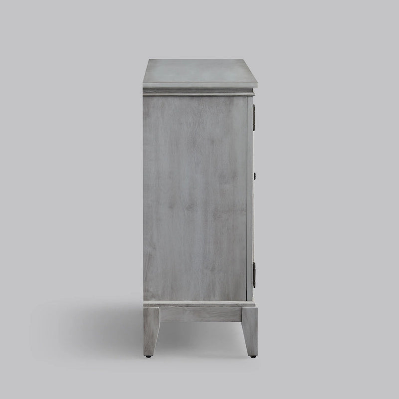 Bahut et buffets, Meuble de rangement d'appoint, console patinée pour entrée, salon, chambre, cuisine