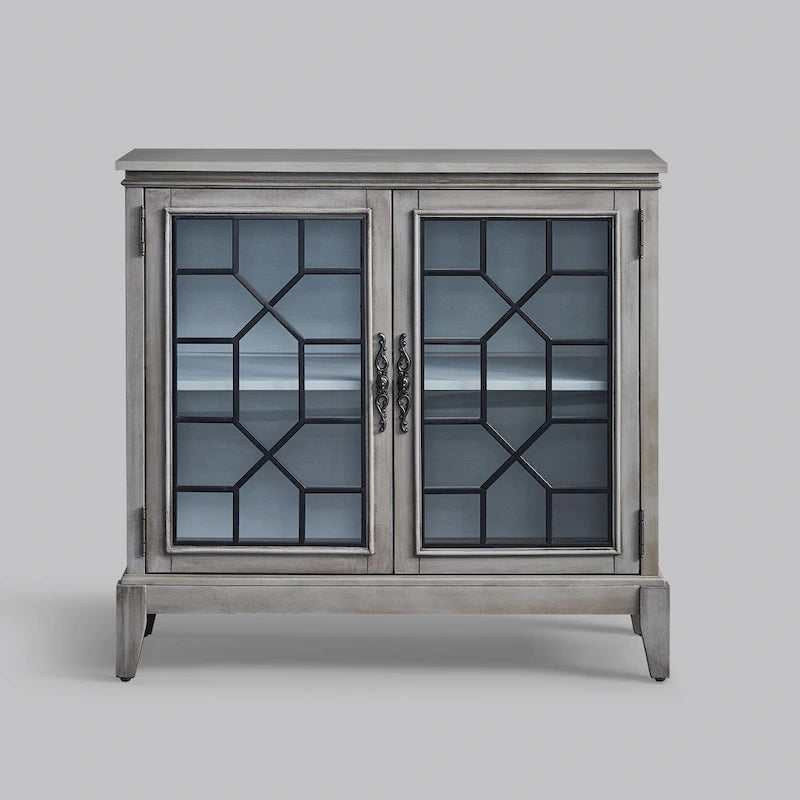 Bahut et buffets, Meuble de rangement d'appoint, console patinée pour entrée, salon, chambre, cuisine