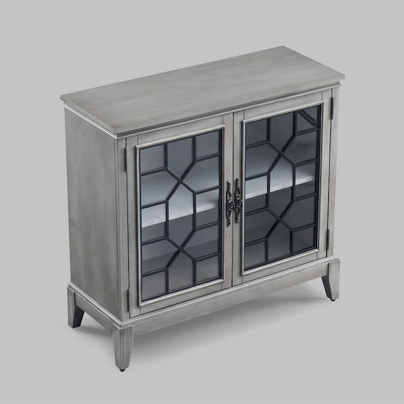 Bahut et buffets, Meuble de rangement d'appoint, console patinée pour entrée, salon, chambre, cuisine