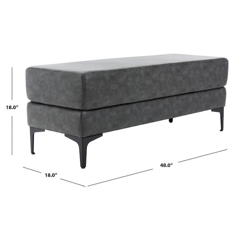 Banc rectangulaire Roena - 48 x 18 x 18 - 48 La. x 18 P x 18 H
