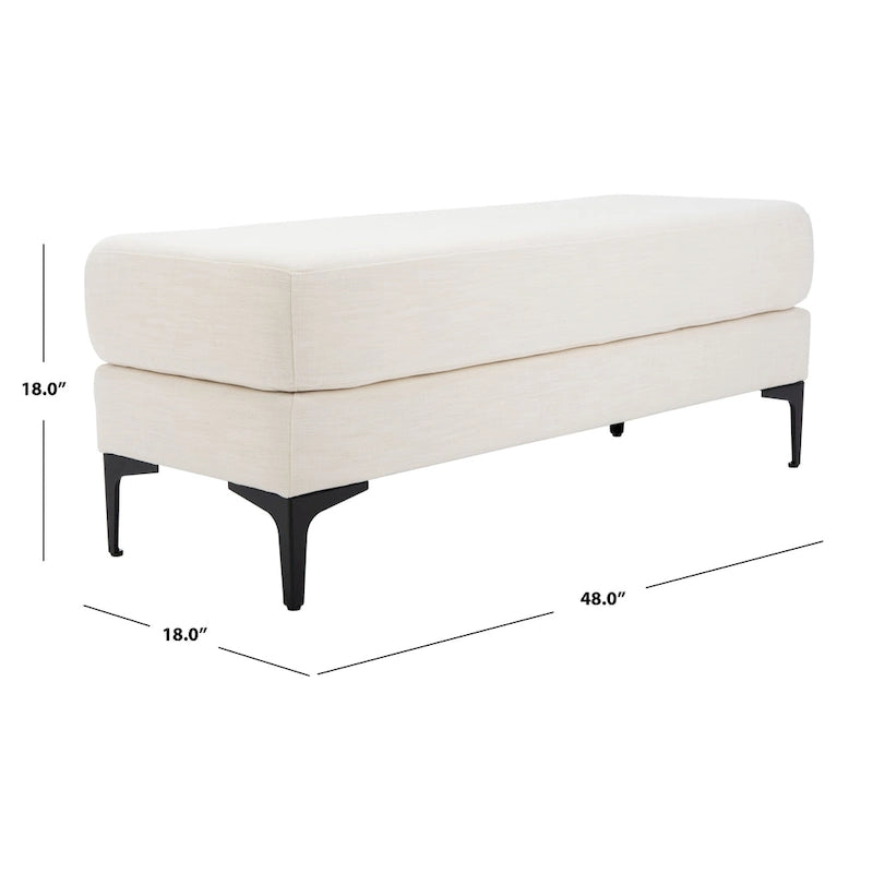 Banc rectangulaire Roena - 48 x 18 x 18 - 48 La. x 18 P x 18 H