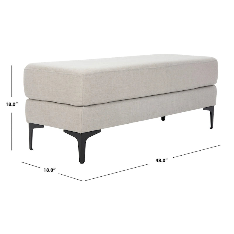 Banc rectangulaire Roena - 48 x 18 x 18 - 48 La. x 18 P x 18 H