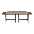 Banc contemporain Chloé avec assise rembourrée et accent en bois
