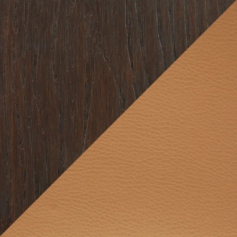 Banc contemporain Chloé avec assise rembourrée et accent en bois