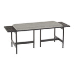 Banc contemporain Chloé avec assise rembourrée et accent en bois