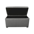 Banc de coffre de rangement tufté à 8 boutons couleur sable