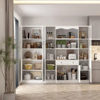 Meuble de cuisine vitrine à verre trempé avec visibilité claire