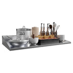 Moasis Wall-Mounted Stainless Steel Kitchen Storage Rack -48 x 12 Inches
