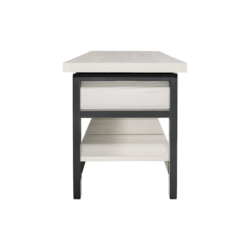 Banc de rangement Rhyson White