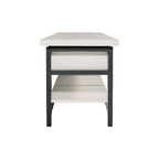 Banc de rangement Rhyson White