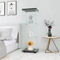 Vitrine de cuisine moderne en verre avec 3 étagères