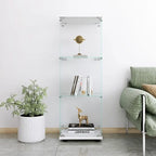 Vitrine de cuisine moderne en verre avec 3 étagères