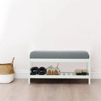 Banc à chaussures en bois - 34P x 83,5L x 40H