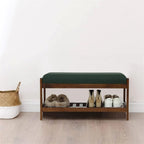 Banc à chaussures en bois - 34P x 83,5L x 40H
