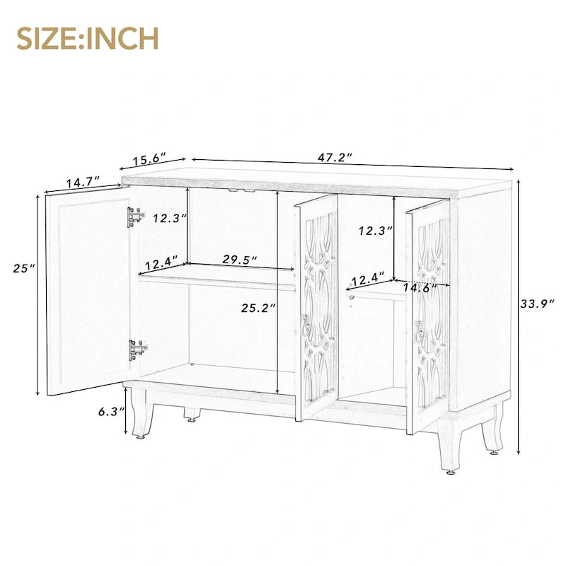Banc de rangement Rhyson Blanc