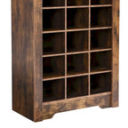 Meuble console élégant à 30 casiers à chaussures