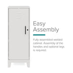 Armoire de rangement à 3 étagères avec porte ventilée de 42,5 po de hauteur
