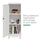 Armoire de rangement à 3 étagères avec porte ventilée de 42,5 po de hauteur