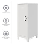 Armoire de rangement à 3 étagères avec porte ventilée de 42,5 po de hauteur