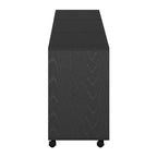 Armoire avec tiroir classeur, noir