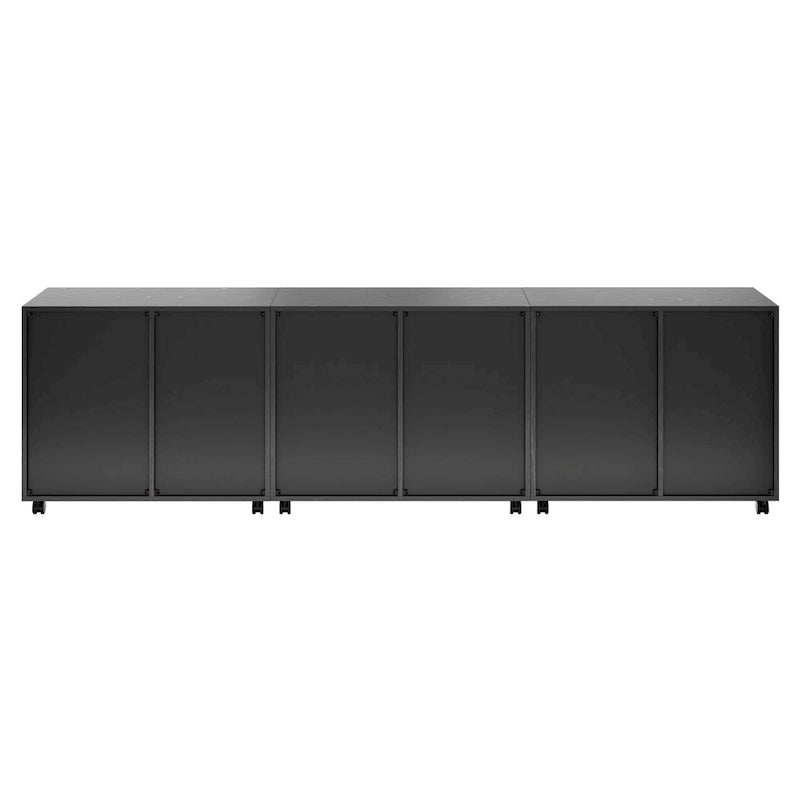 Armoire avec tiroir classeur, noir