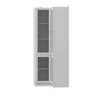 Meuble de salle de bain d'angle blanc 78,7H - Rangement élégant pour n'importe quelle pièce