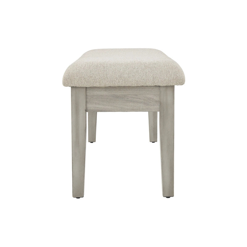 Banc de rangement capitonné - 122 cm (L) x 38 cm (P) x 48 cm (H)