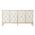 Meuble en bois Maubert contemporain avec détails dorés
