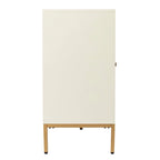 Meuble en bois Maubert contemporain avec détails dorés