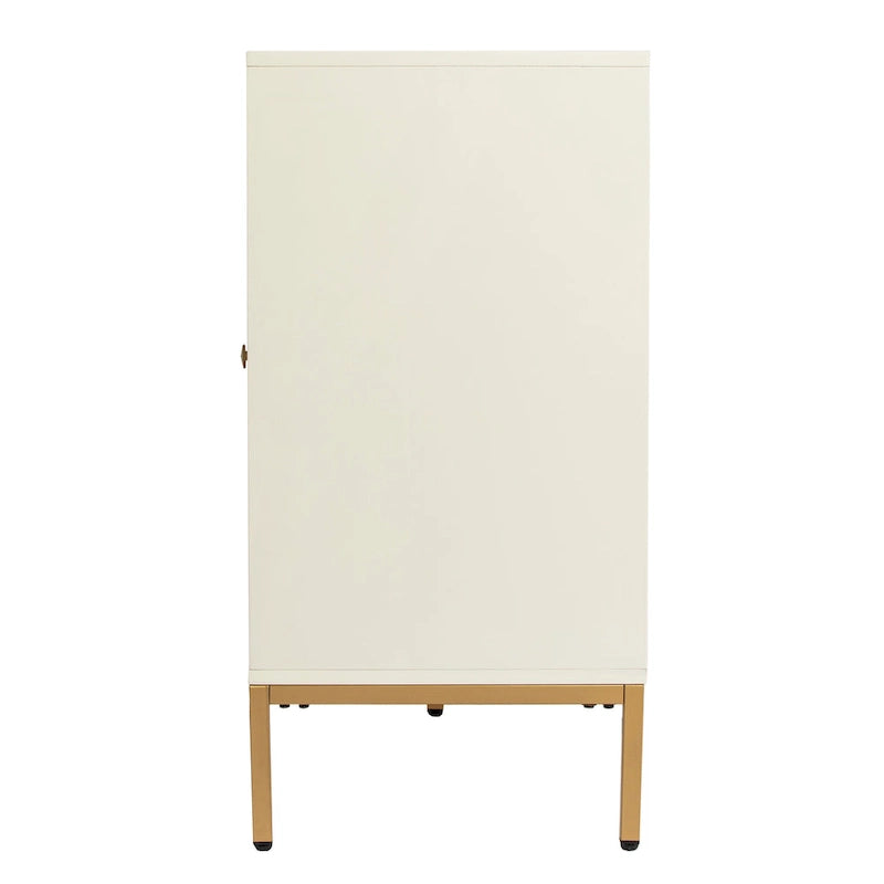Meuble en bois Maubert contemporain avec détails dorés