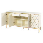 Meuble en bois Maubert contemporain avec détails dorés