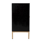 Meuble en bois Maubert contemporain avec détails dorés