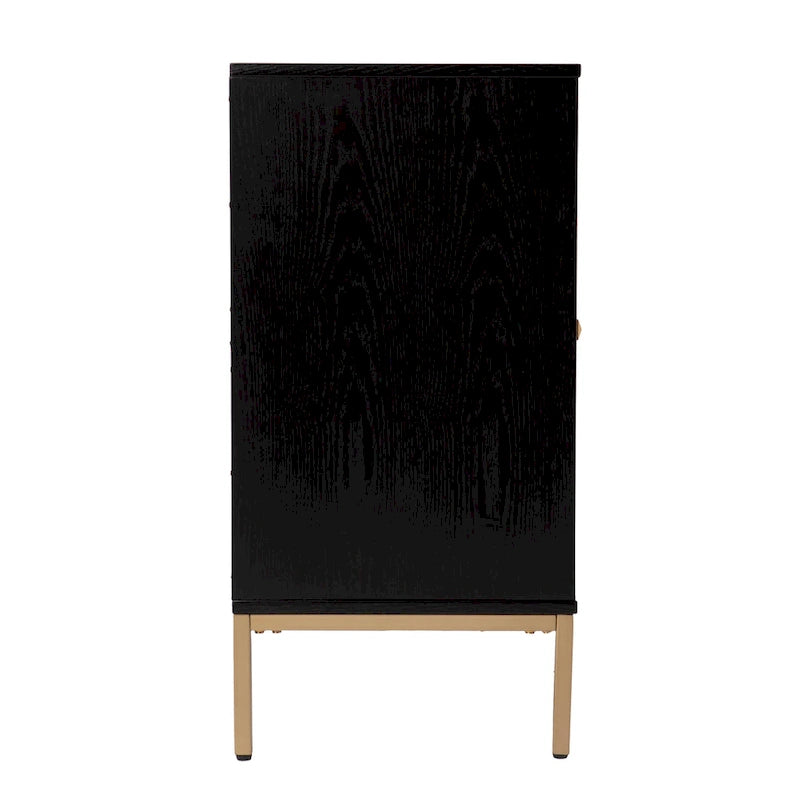 Meuble en bois Maubert contemporain avec détails dorés