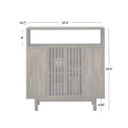Buffet vaisselier Vally 6 portes en bois de manguier naturel