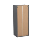 Meuble haut mural 12 x 36 - Porte simple - Gris - 12 x 36 x 12