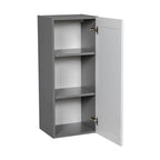 Meuble haut mural 12 x 36 - Porte simple - Gris - 12 x 36 x 12