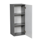 Meuble haut mural 12 x 36 - Porte simple - Gris - 12 x 36 x 12