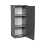 Meuble haut mural 12 x 36 - Porte simple - Gris - 12 x 36 x 12