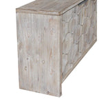 Meuble d'appoint style ferme, buffet en bois à 4 portes, desserte de salle à manger, armoire de rangement