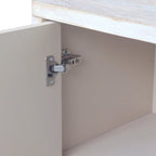 Meuble d'appoint style ferme, buffet en bois à 4 portes, desserte de salle à manger, armoire de rangement
