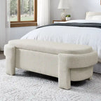 Banc Rembourré avec Grand Espace de RangementBancs Ottomans de Rangement Modernes, pour le Salon, l'Entrée et la Chambre à Coucher